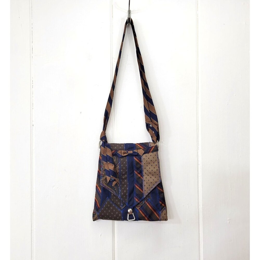 Handcrafted Alice Obie Original Shoulder Bag Patchwork Design With Adjustable St - Picture 3 of 9